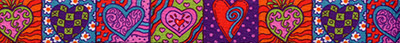 Crazy Hearts Pattern