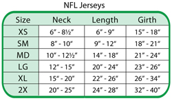 nfl jerseys size chart